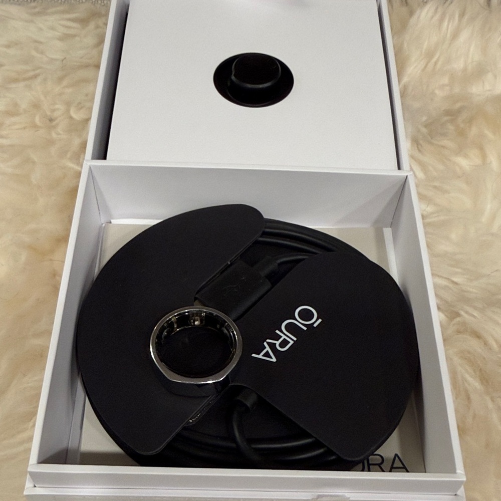 OURA ring, silver Size 10